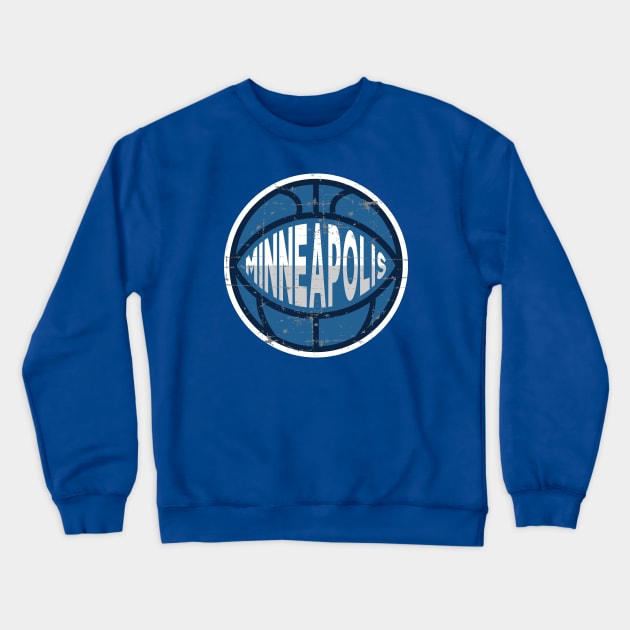 Minneapolis Basketball 1 Crewneck Sweatshirt by HooPet